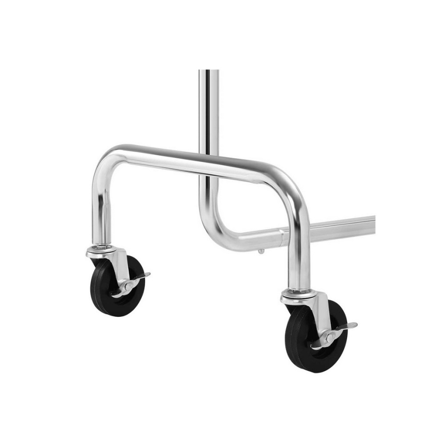 Cuier de podea mobil JEAN, argintiu