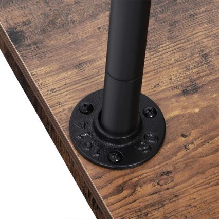 Cuier de podea mobil LINEA, maro/negru