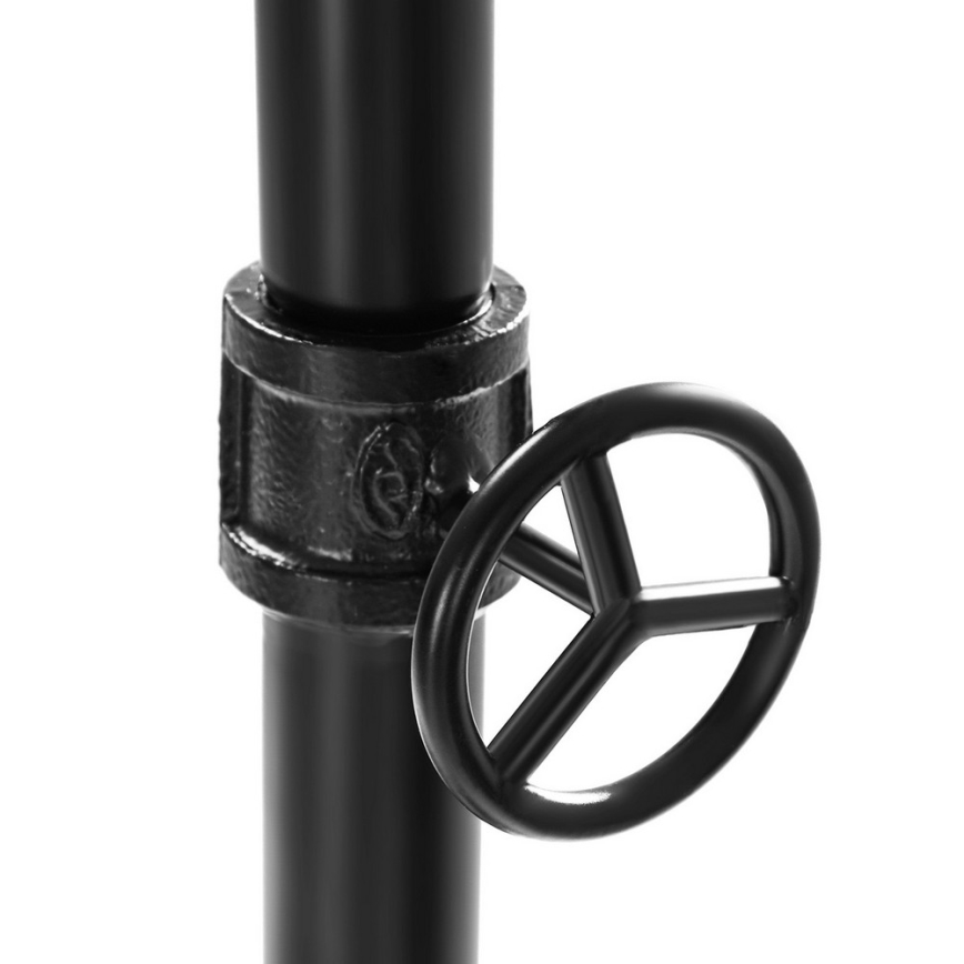 Cuier de podea mobil LINEA, maro/negru