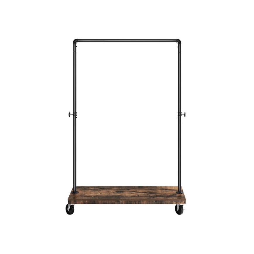 Cuier de podea mobil LINEA, maro/negru