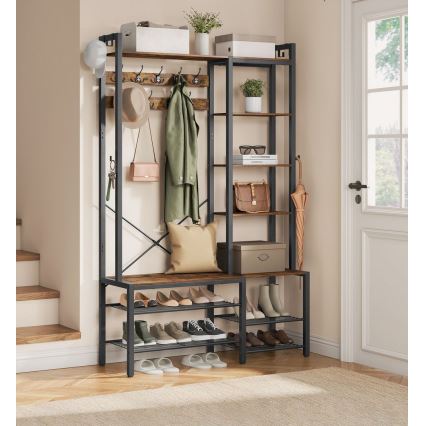 Cuier de podea NAVOR maro/negru