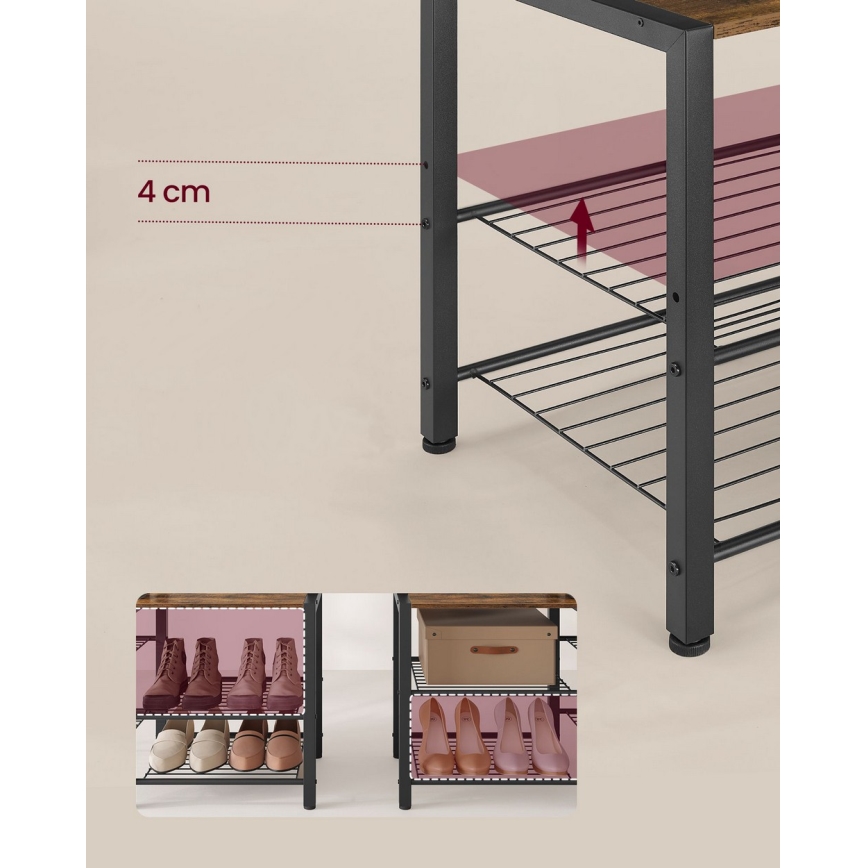 Cuier de podea NAVOR maro/negru