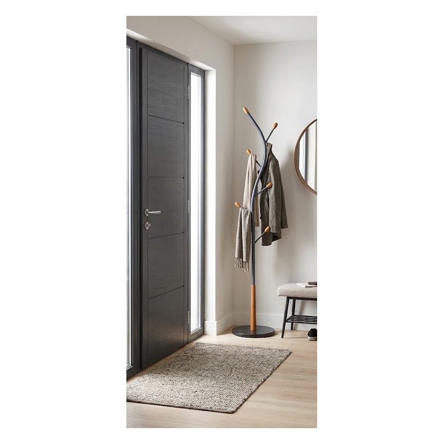 Cuier de podea STILE, 186 x 38 cm, negru