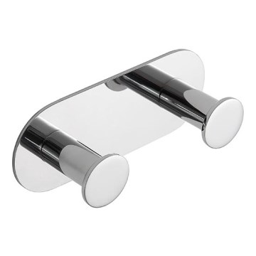 Cuier din inox, 11,5x4,5 cm, argintiu