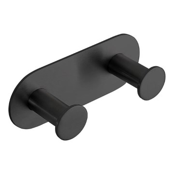 Cuier inox 11,5x4,5 cm/negru