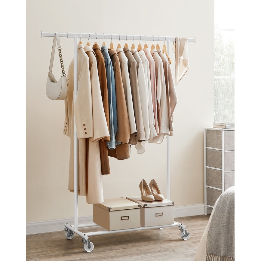 Cuier mobil de podea LINEA, alb