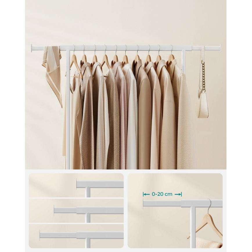 Cuier mobil de podea LINEA, alb