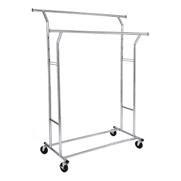 Cuier mobil de podea LINEA, argintiu