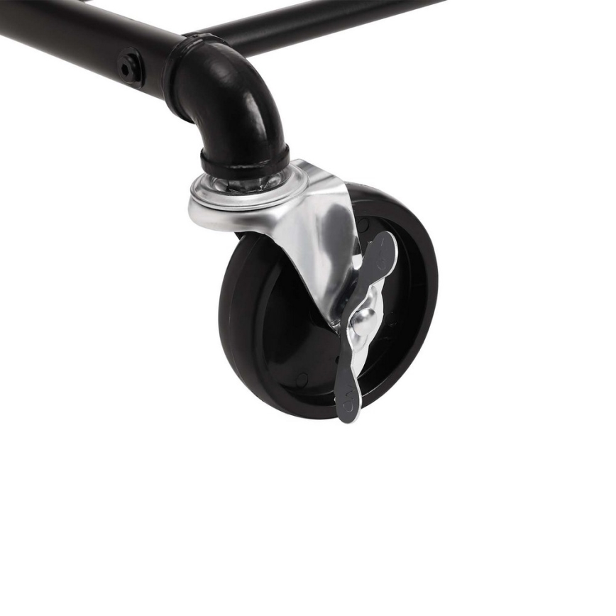 Cuier mobil de podea LINEA, negru