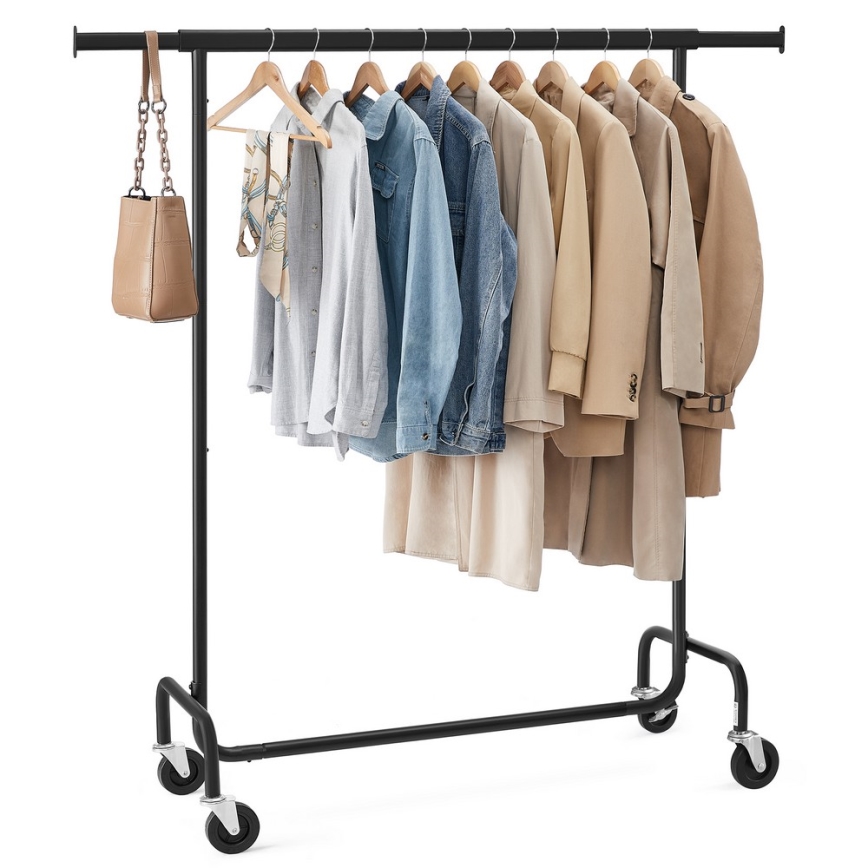 Cuier mobil de podea LINEA, negru