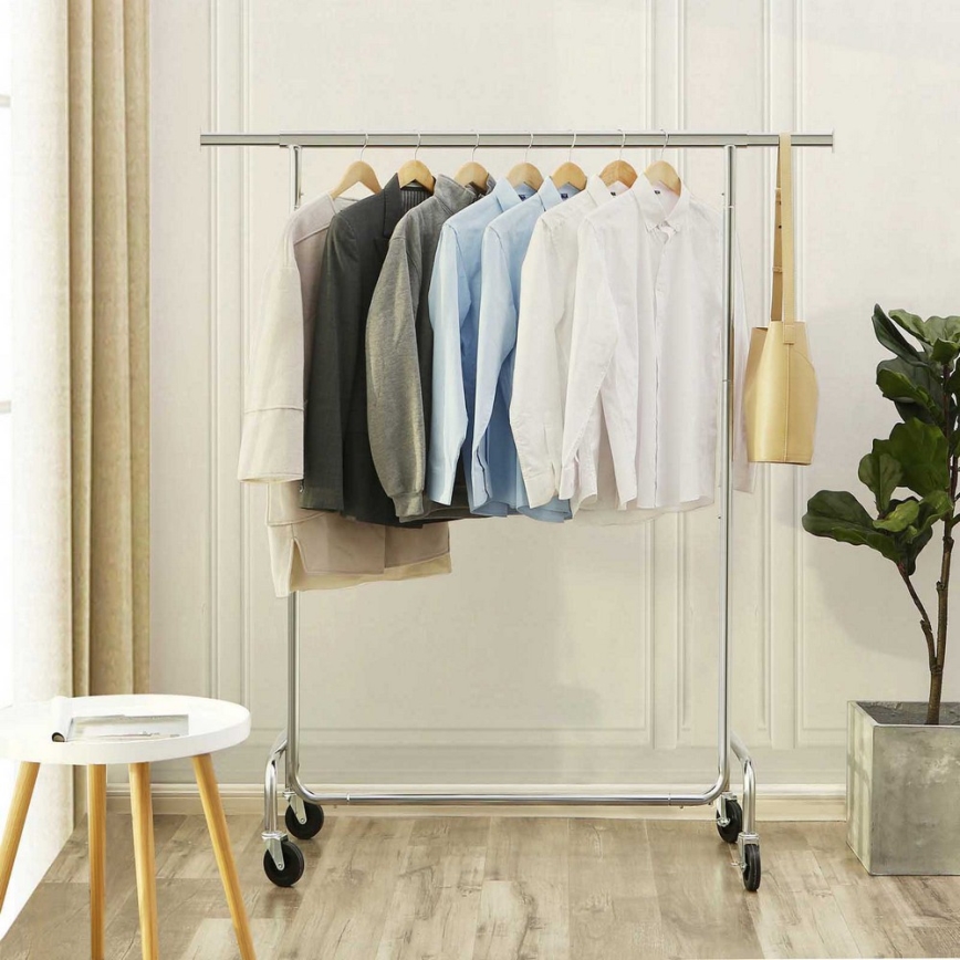 Cuier mobil JEAN 110/150x160x45 cm argintiu