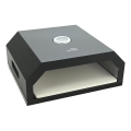 Cuptor pentru pizza cu termometru, 40x34,5x16 cm, negru