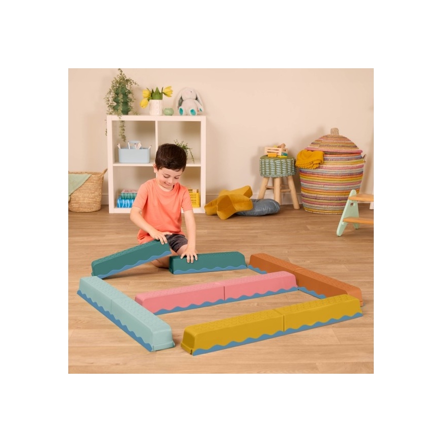 Cursă cu obstacole B-Toys BALANCE & HOP 10 buc.