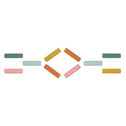 Cursă cu obstacole B-Toys BALANCE & HOP 10 buc.