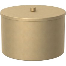 Cutie de metal pentru depozitare 12x17,5 cm auriu
