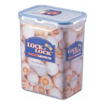 Cutie pentru alimente LOCK, 1,8 l, albastru/transparent