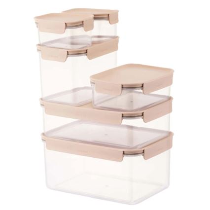 Cutie pentru depozitare alimente CLASSIC PLUS, 0,86 l, roz/transparent