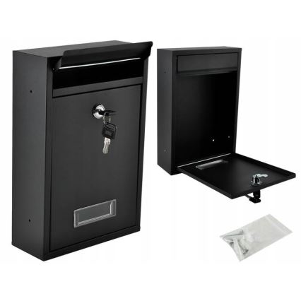 Cutie poștală neagră 21,7x32 cm