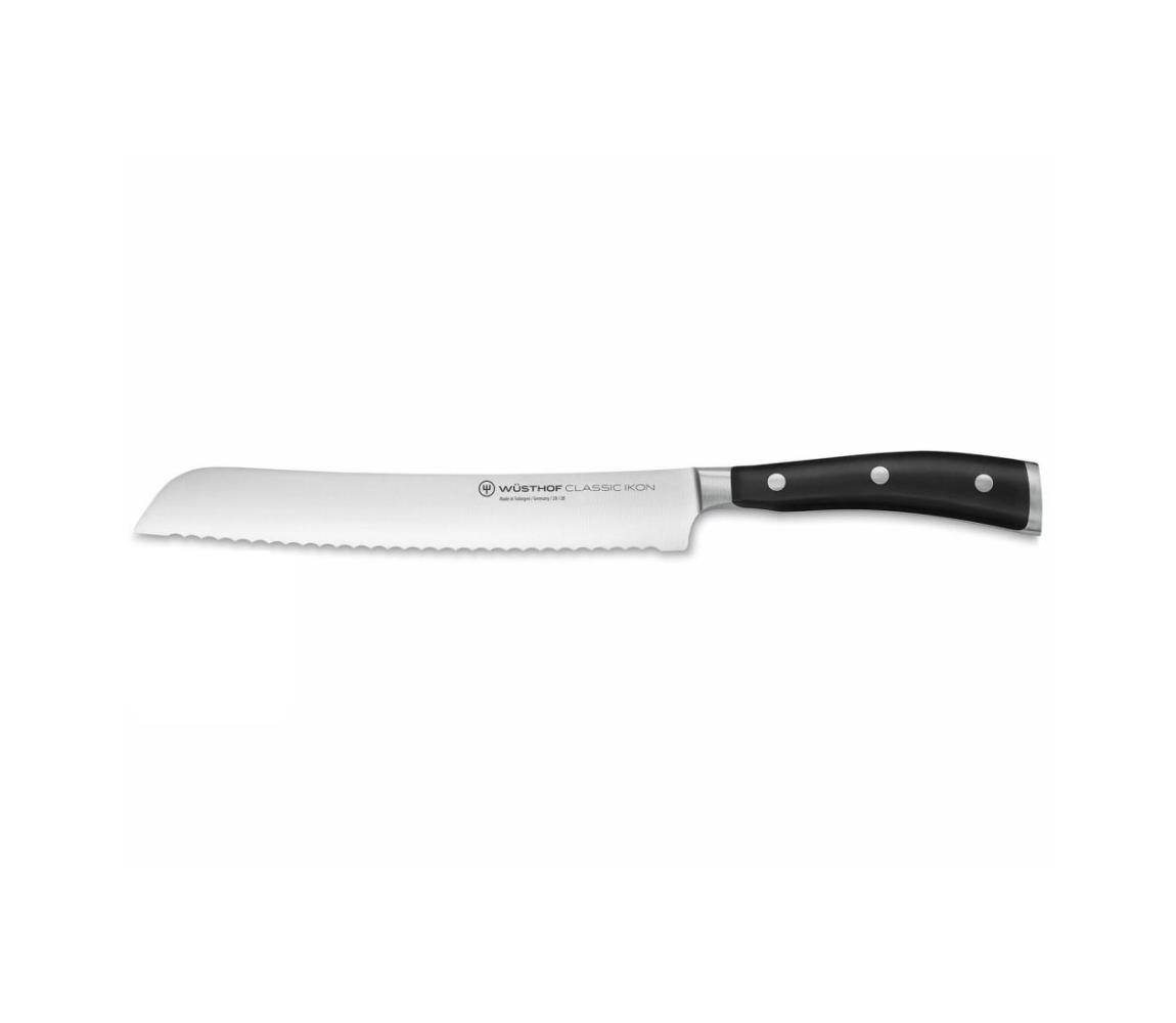 Cuțit de bucătărie pentru pâine CLASSIC IKON 20 negru Wüsthof