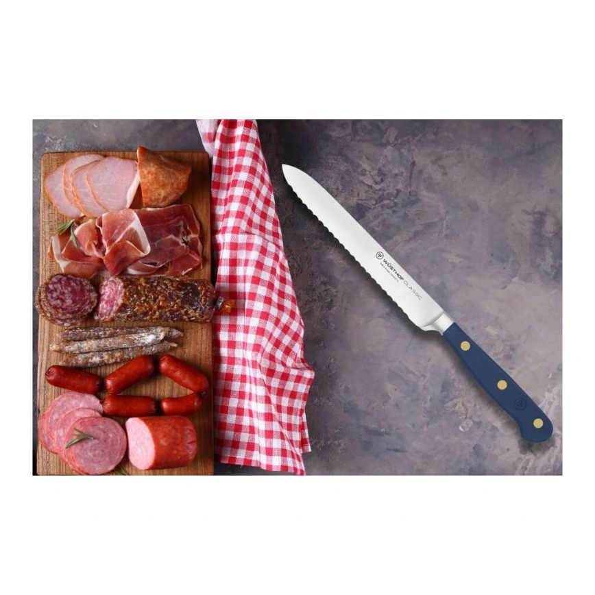Cuțit de bucătărie Wüsthof CLASSIC COLOUR 14 cm albastru