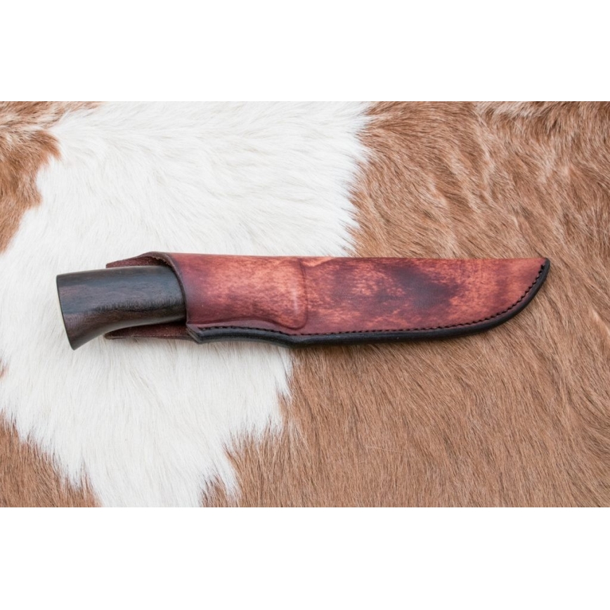 Cuțit de vânătoare din oțel de Damasc 12,7 cm ziricot/os de bivol