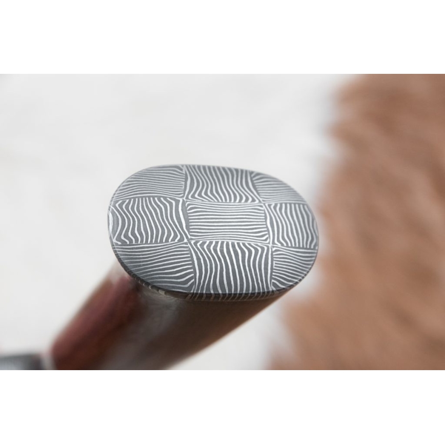 Cuțit de vânătoare din oțel de Damasc 13,8 cm lemn de esență tare/os de bivol