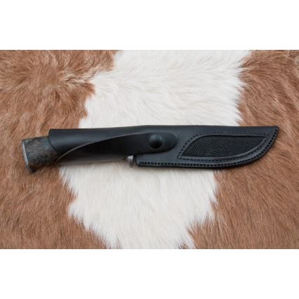 Cuțit de vânătoare din oțel de Damasc 14,5 cm arin/serpentin