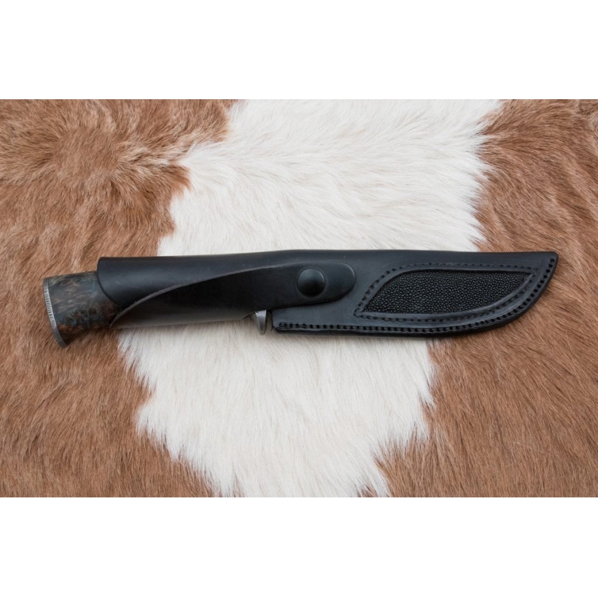 Cuțit de vânătoare din oțel de Damasc 14,5 cm arin/serpentin