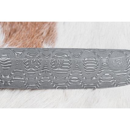 Cuțit de vânătoare din oțel de Damasc 14,5 cm arin/serpentin
