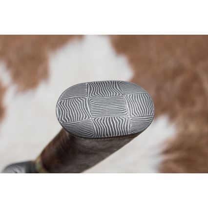 Cuțit de vânătoare din oțel de Damasc 14,5 cm arin/serpentin