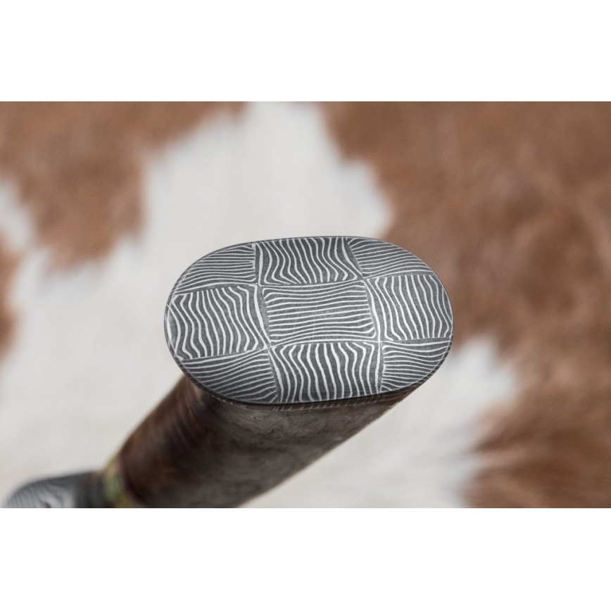 Cuțit de vânătoare din oțel de Damasc 14,5 cm arin/serpentin