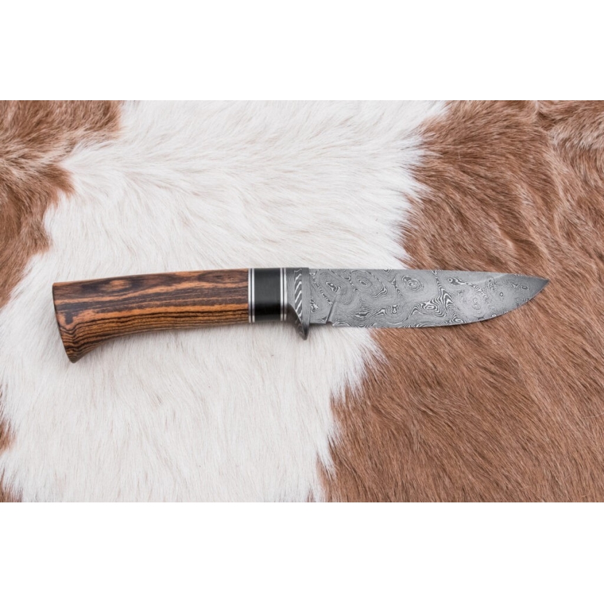 Cuțit exclusiv din oțel de Damasc 12 cm cordia/abanos