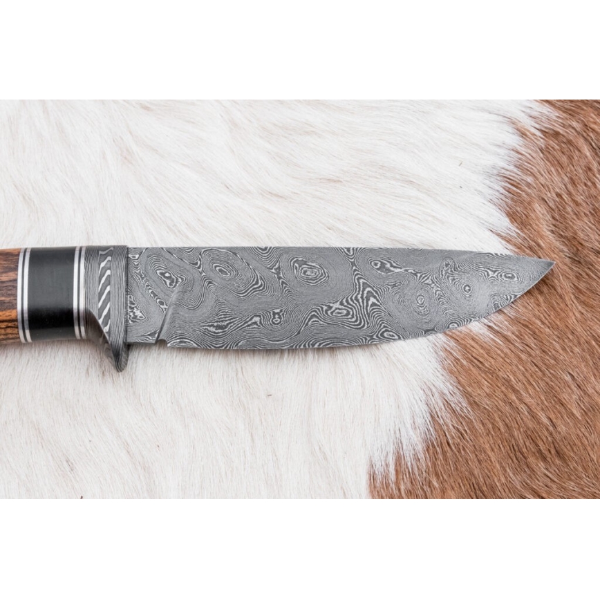 Cuțit exclusiv din oțel de Damasc 12 cm cordia/abanos