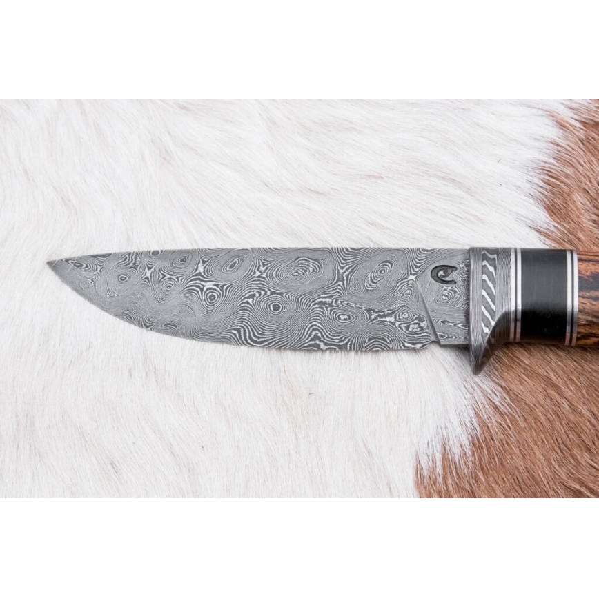 Cuțit exclusiv din oțel de Damasc 12 cm cordia/abanos