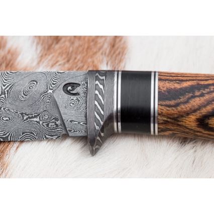 Cuțit exclusiv din oțel de Damasc 12 cm cordia/abanos