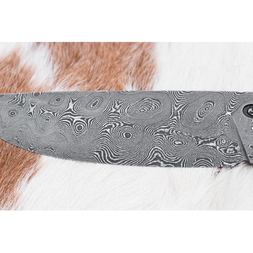 Cuțit exclusiv din oțel de Damasc 12 cm cordia/abanos