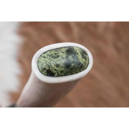 Cuțit exclusiv din oțel de Damasc 13 cm serpentin/corn de cerb