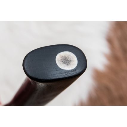 Cuțit exclusivist din damasc, 8,6 cm, mânere din stejar și os de cămilă