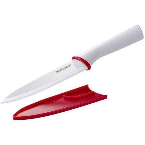 Cuțitul bucătarului din ceramică INGENIO 16 cm alb/roșu