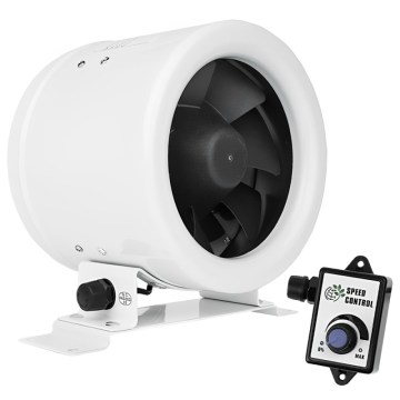Dalap 24MF125 - Ventilator de canal cu motor eficient energetic și regulator de turații MF 125 EC 20W/230V