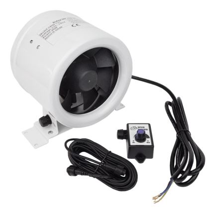 Dalap 24MF125 - Ventilator de canal cu motor eficient energetic și regulator de turații MF 125 EC 20W/230V