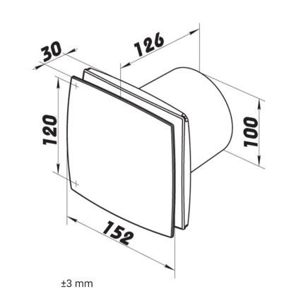 Dalap 41004 - Ventilator axial 100 BF 12 14W/12V