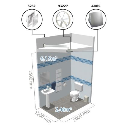 Dalap 41016 - Ventilator axial cu temporizator 100 BFAZ 16W/230V