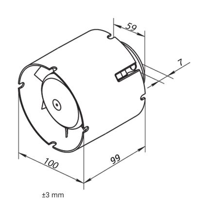 Dalap 41401 - Ventilator axial pentru conducte 100 SD 16W/230V