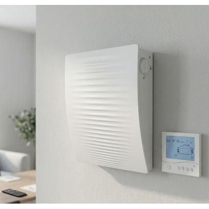 Dalap 55561 - Set 2x recuperator de căldură pentru cameră ZEPHIR SIMPLE DOUBLE 7,61W/230V