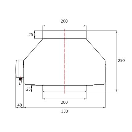 Dalap 8132 - Ventilator radial pentru tubulatură TURBINE M 200 150W/230V