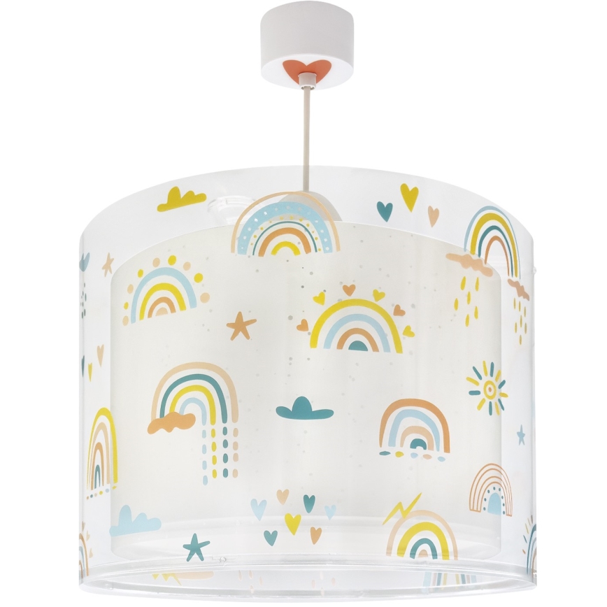 Dalber 41192 - Lustră pentru copii RAINBOW 1xE27/15W/230V multicoloră