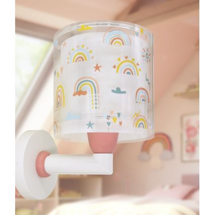Dalber 41199 - Lampă de perete pentru copii RAINBOW, 1xE27/15W/230V, multicoloră