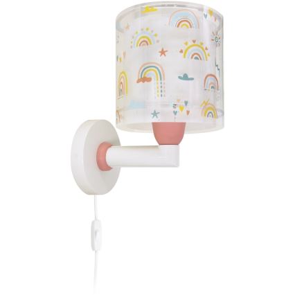 Dalber 41199 - Lampă de perete pentru copii RAINBOW, 1xE27/15W/230V, multicoloră