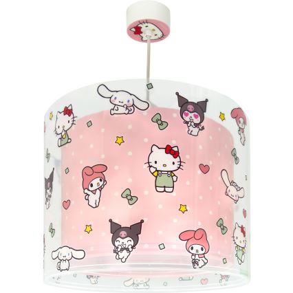 Dalber 41252 - Lustră pentru copii HELLO KITTY&FRIENDS 1xE27/15W/230V roz